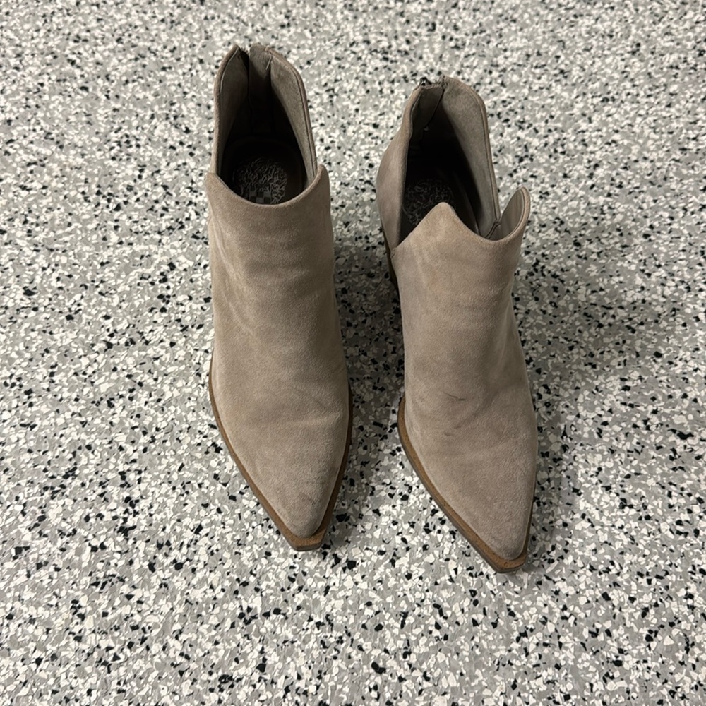 Gray booties
